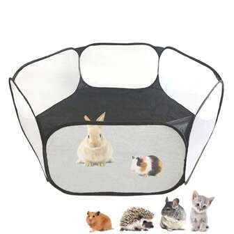 1 Pieza Parque Para Animales Pequeños Portátil, Jaula De Mascotas Plegable Para Ejercicios Al Aire Libre/interiores, Caseta De Campaña (empaquetada En Bolsa De Tela)