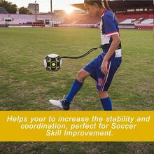 1pc Soccer/Volleyball Training Equipment Aid, Solo Soccer Trainer, Football Accessories With Adjustable Waist Belt, Perfect Soccer/Volleyball Gift - Yellow - View 4