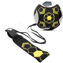 1pc Soccer/Volleyball Training Equipment Aid, Solo Soccer Trainer, Football Accessories With Adjustable Waist Belt, Perfect Soccer/Volleyball Gift - Yellow - View 1