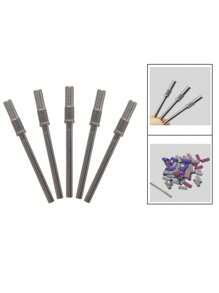 3.1mm 迷你指甲砂帶,指甲亞克力磨光刀,專業的指甲藝術工具,帶不銹鋼芯軸,高耐磨性和耐用性,適用於美甲沙龍或自己動手做 - 銀色 - 查看 4