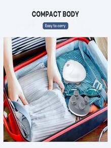 New Mini Usb Rechargeable Electric Body Massage Gun, Vibrating Head And Scalp Massager For Home Use - White - View 6