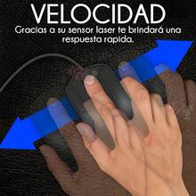 Mouse Optico Usb 3d Mixie X2 Ergonomico 1000 Dpi Laptop Pc - Negro - Ver 6