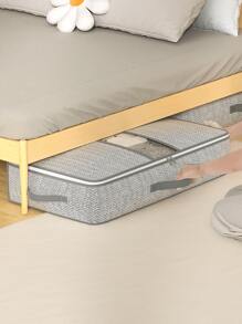 1PC Fog Gray Bed Bottom Visible Storage Bag, Quilt Storage Bag, Toy Storage Bag, Two-Way Zipper, Transparent Window, Selected Fabric, Wear-Resistant, Suitable For Warehouse Storage Or Home Debris Storage And Organization Storage Bag Clothes Storage For Lingerie Drawer Organizer School Organizer Bags Teacher Storage Bags Organizer Storage Bins Under Bed Storage Bag Clothes Container Underbed Storage Containers Closet Organizers For Organizing Clothes Blankets Pillows Comforter Sweaters