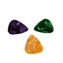 20入組隨機顏色厚耐磨賽璐珞吉他撥片適用於原聲吉他、電吉他、烏克麗麗等