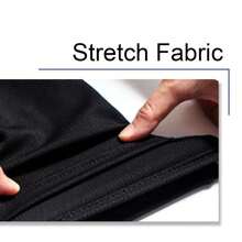 1pair Black Compression Leg Sleeves With Interchangeable Shin Guards - Black - View 2