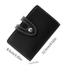 Multi-card Slot ID Bag Ultra-thin Credit Card Card Wallet, 24Card Slots - Black - View 3