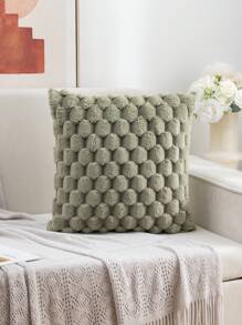 1pc Bohemian Style Square Pillowcase Suitable For Living Room, Bedroom, Outdoor All Seasons Use. - Olive Green - View 3
