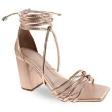 Women Heeled Sandals - 乾枯玫瑰色 - 查看 3