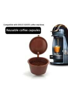 1 pieza/2 piezas/3 piezas/5 piezas/10 piezas Cápsulas de café reutilizables compatibles con rellenables, compatibles y de acero inoxidable. Disfruta del café con la máquina de café Nescafé. Filtros de café reutilizables. Portacápsulas de café reutilizables. Cápsulas de café de vuelta a la escuela