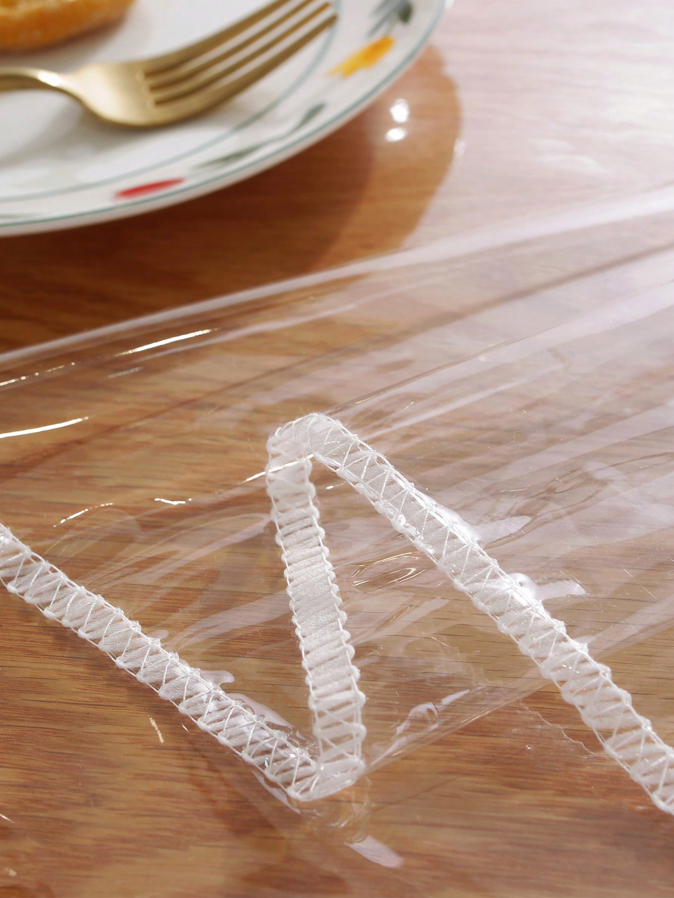 مفرش طاولة شفاف مستطيل مقاوم للماء والزيت والأوساخ...