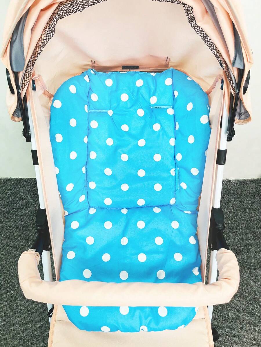 Baby Stroller Seat Pad - Blue - View 1