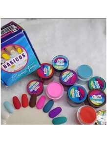 Acrílico Wapizima Colección 8 Piezas Para Uñas - Gris - Ver 2