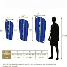 1 đôi Xanh EVA Bóng đá Bảo vệ ống chân - Màu xanh lam - Xem 3