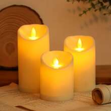 1入組/個電子蠟燭,無火led電池蠟燭適用於營造氛圍,室內裝飾,婚禮和生日