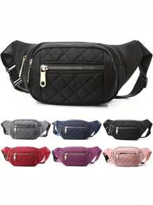 Durable Waterproof Chest Bag with Adjustable Strap - Perfect for Sports and Travel - Black - View 2