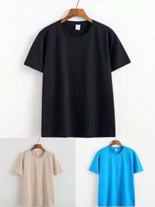 Men T-Shirts - 摩卡棕 - 查看 1