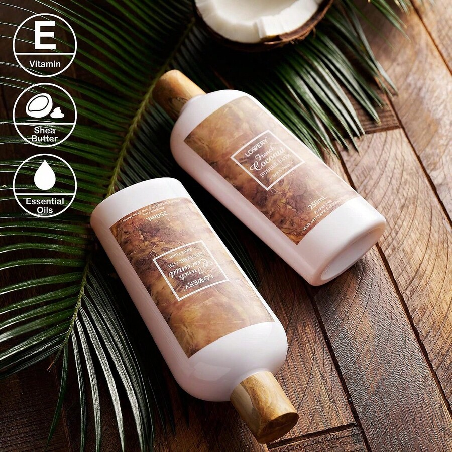 GIFT SET French Coconut Gift Basket 13Pc Spa Kit SHEIN USA