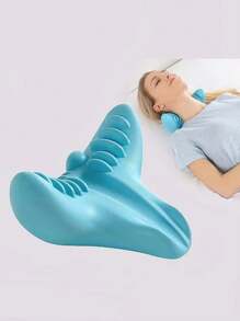 頸部按摩器枕頭 - 脊椎頸部肩部頸部腰部背部頸部按摩器 - 睡眠放鬆和舒適 - 適合家庭、學校 - 送給爸爸媽媽朋友的禮物