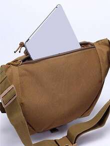 1個男士運動戶外大容量防水腰包,騎行旅遊跑步多功能胸包,斜挎包,輕巧防盜偷閒禮物送男友老公男生腰包臀包出差上班休閒商務通用 - 卡其色 - 查看 11