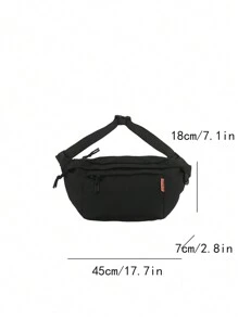 Bolsa deportiva casual para hombres, paquete para el pecho de gran capacidad, riñonera, bolsa de hombro negra para la universidad, bolsa de papá para el verano, bolsa de estudiante universitario, bolsa de bandolera, riñonera, bolsa de cintura, bolsa de viaje con múltiples bolsillos, regalos casuales para papá, bolsa para el pecho, bolsa lateral, bolsa vagabunda, regalos, artículos esenciales para vacaciones, bolsa de regreso a la escuela, paquete de suministros escolares de primavera