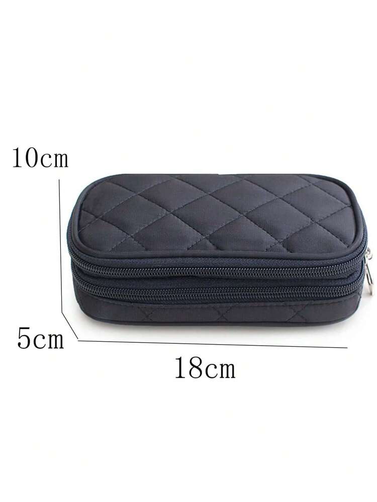1Pc Double Layer Water-Proof Mini Handheld Cosmetic Bag With Small Size & Portable Design Makeup Bag Makeup Pouch Skincare Bag Toiletry Bag Packing Cubes, Cruise Essentials Wedding Bridesmaid Gifts, Mom Gifts, Birthday Gifts, Gifts For Friends And Teachers, Bathroom Living Room Bed Bathroom Organizer, Jewelry Organizer, Lip Oil Organizer, Cosmetic Bag
