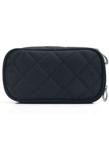 1 Túi đựng mỹ phẩm mini cầm tay hai lớp chống thấm nước, kích thước nhỏ gọn và thiết kế tiện dụng, túi trang điểm, túi đựng đồ chăm sóc da, túi đựng đồ dùng cá nhân, đồ dùng cần thiết khi đi du lịch, quà tặng đám cưới cho phù dâu, quà tặng cho mẹ, quà sinh nhật, quà tặng cho bạn bè và giáo viên, đồ dùng phòng tắm, phòng khách, phòng ngủ, hộp đựng trang sức, hộp đựng son dưỡng môi, túi đựng mỹ phẩm. - màu đen - Xem 5