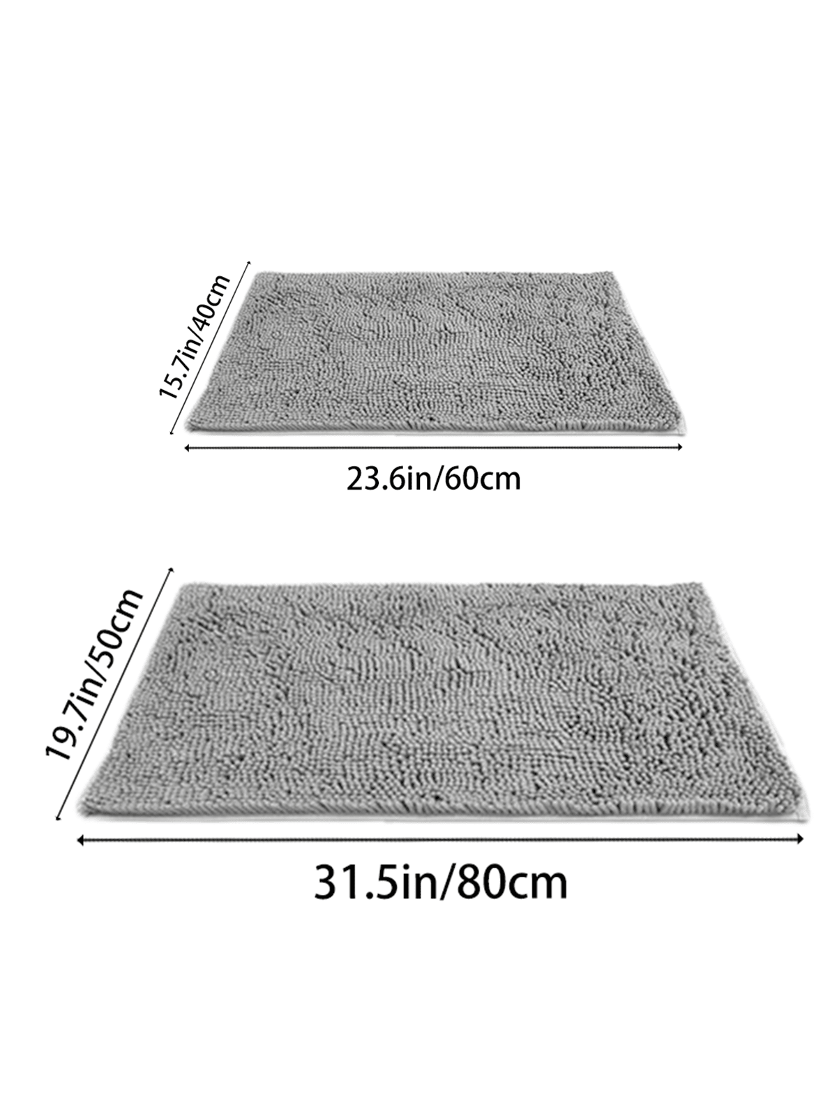 Gray High Density Super Absorbent Bathroom Mat, Super Anti-Slip Bathroom Carpet, Machine Washable Home Bathroom Decor Bath Rug Outdoor Rug Door Mat Fall Decor Bathroom Accessories Back To School Entryway Decor