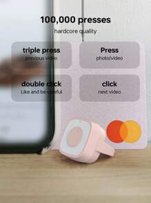 迷你指環無線遙控多功能指尖攝影 - 粉色 - 查看 3