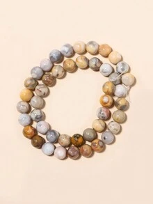 1鋼絞線瑪瑙珠子在4mm/6mm/8mm/10mm手環,腳錬,項鍊製作 - 彩色 - 查看 28