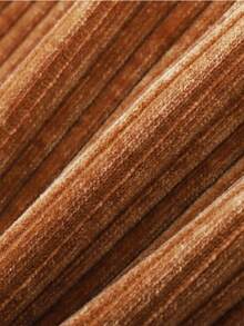 Annil 男童針織長褲冬季學生舒適保暖的灰色灰色斜紋粗棉布休閒長褲 - 棕色 - 查看 5