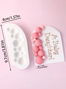 Fondant Spherical Bubble Shape Silicone Chocolate Mold, Suitable For Diy Cake Decoration And Baking Tools - Z36 - View 3