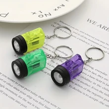Mini Plastic Flashlight Keychains For Men, Suitable For Outdoor Camping Random Color Halloween Gift Souvenir Car Accessories Bag Charm School - Multicolor - View 5