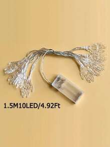 萬聖節,骷髏手發光燈串,塑料材質,長1.5米,電池供電,適合為萬聖節增添氣氛, - 白色 - 查看 4