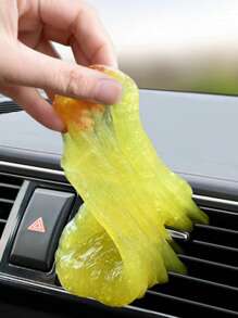 1 件裝藍色汽車清潔軟膠 - 神奇除塵凝膠,適用於鍵盤、電腦、家居和汽車清潔 - 藍色 - 查看 1