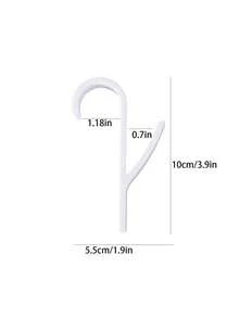 4 Piezas/set Perchero De Clips De Almacenamiento Para Cocina Y Baño, Rack Blanco Para Colgar Ropa, Bufandas En El Radiador, Rack De Gancho - Blanco - Ver 7