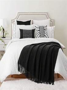 Luxury Home Decor Bed End Blanket, Sofa Knit Throw, Leisure Blanket