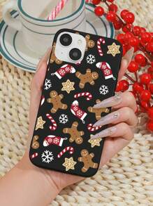 1 Miếng Vẽ bằng tay Giáng sinh Người Gingerbread In Apple Ốp lưng & bao da điện thoại Tương thích với iPhone - Nhiều màu - Xem 1