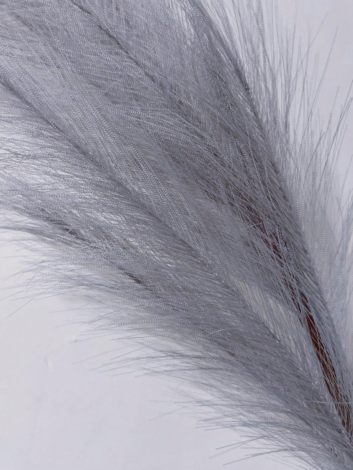 1Pc Grey Artificial Pampas Reed Large Tall Puffy Plastic Artificial ...