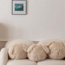 Designer Tassel Bunny Pillow - Beige - View 6