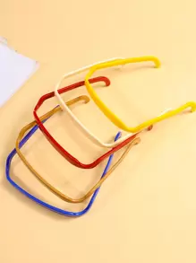 5pcs Fashionable Rectangle Sunglasses Style Hair Clips, Hairpins For Braid And Updo - Multicolor - View 3