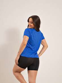 Women Sports Tees & Tanks - 藍色 - 查看 5