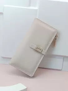 MINGYOU Portafoglio da donna alla moda, con fibbia, dolce e carino, con cerniera, multiuso, porta-carte studente, regalo per studenti, sottile e portatile, adatto per donne, impiegati, college, lavoro, business, pendolarismo, ufficio, anniversario, coppia, regalo di compleanno, San Valentino, regalo per donne, portafoglio, portafoglio lungo