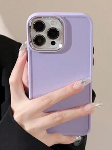 1入Gucadi電鍍白色iPhone手機殼，適用於蘋果手機 - 白色 - 查看 3