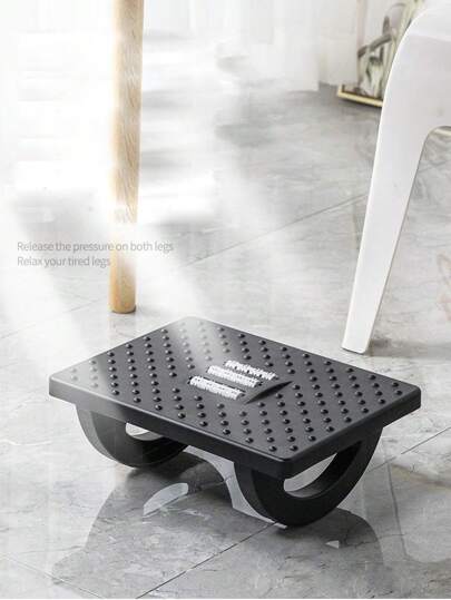 1pc Footrest Stool For Office, Anti-squat Ergonomic Footstool With Massage Function