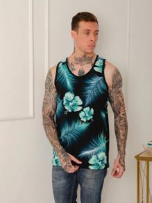 Men Tank Tops - Green - View 2
