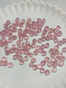 1 Strand Glass Round Beads/Bracelet Beads/Necklace Beads/Anklet Beads/ Beads/Catholic / Prayer Beads - Pink - View 5