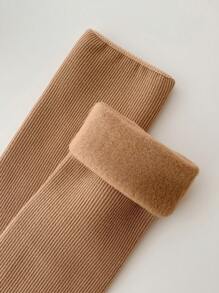 5 雙/包 女款純色加厚雪襪冬季保暖瘦身 - 彩色 - 查看 9