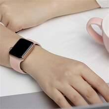 3包金屬扣軟矽膠蘋果手錶帶（不含錶盤），適用於蘋果手錶手環40mm 44mm 41mm 45mm 38mm 42mm 49mm，軟矽膠手錶帶與蘋果手錶系列9 8 7 6 5 4 3 1 SE Ultra兼容，適用於男女手錶帶 - 彩色 - 查看 4