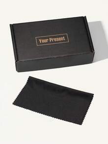 3入組女士方形馬賽克時尚派對眼鏡 - 黑色 - 查看 5