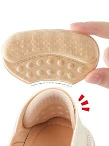 2pcs/Set Skin-Colored Comfortable Soft Heel Pads For Preventing Grinding And Reducing Shoes Size For Women Men Sneakers Shoes, Casual Shoes, Women Pumps Women Heels